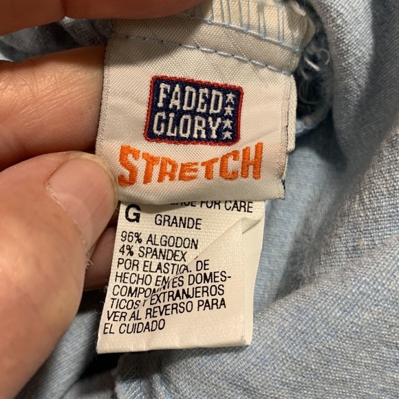 Faded Glory pull-on Stretch jeans elastic back waistband all over stretch - Picture 3 of 5